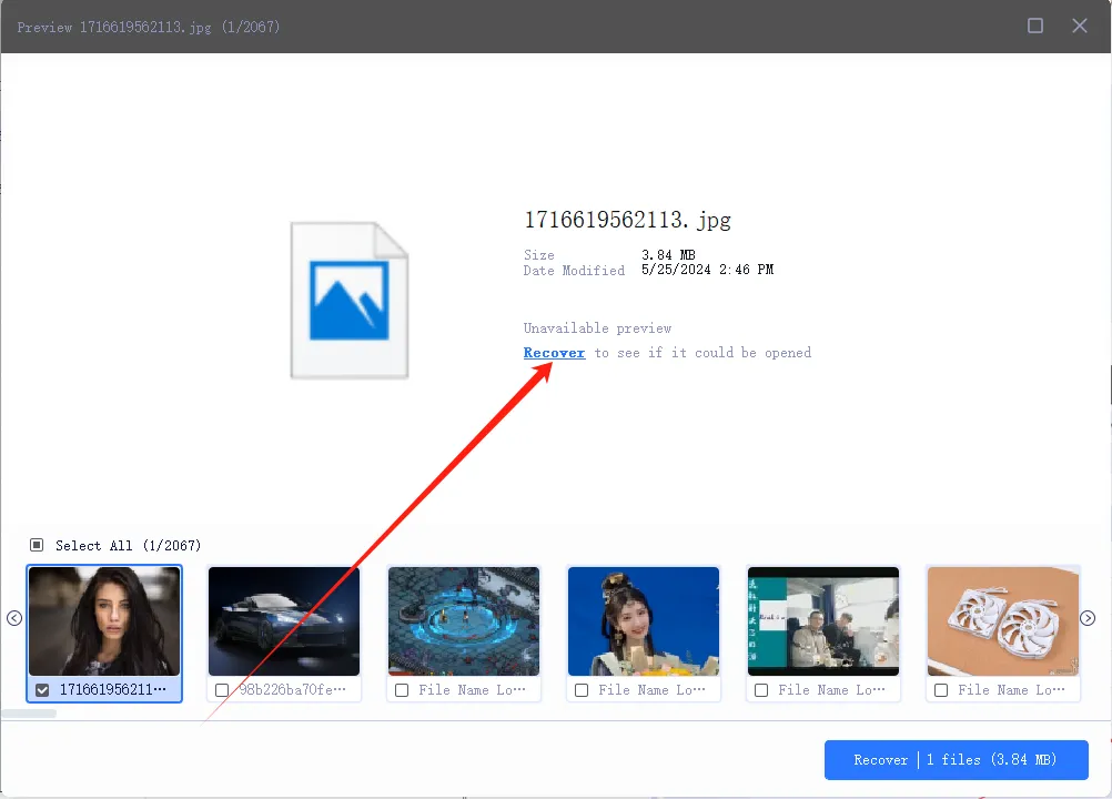 Step 3: View your recovered files