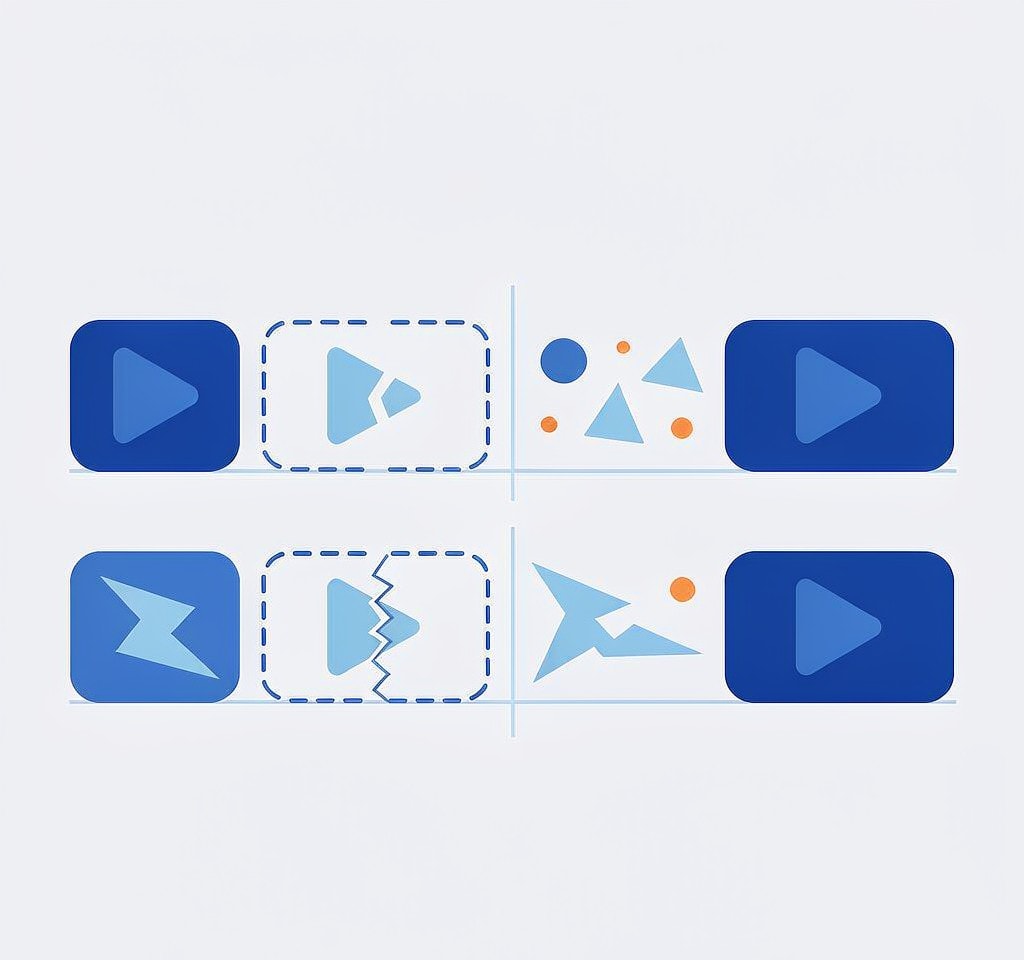 Deleted video and corrupted video shown as two separate problem paths