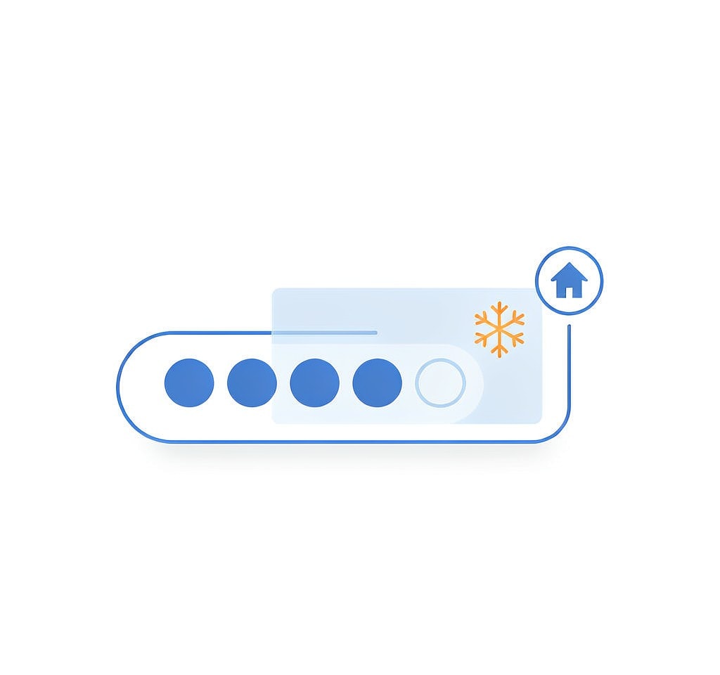 Setting a wider low-battery return threshold in the cold