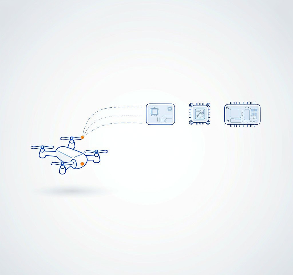 An FPV build recording through three separate paths at once