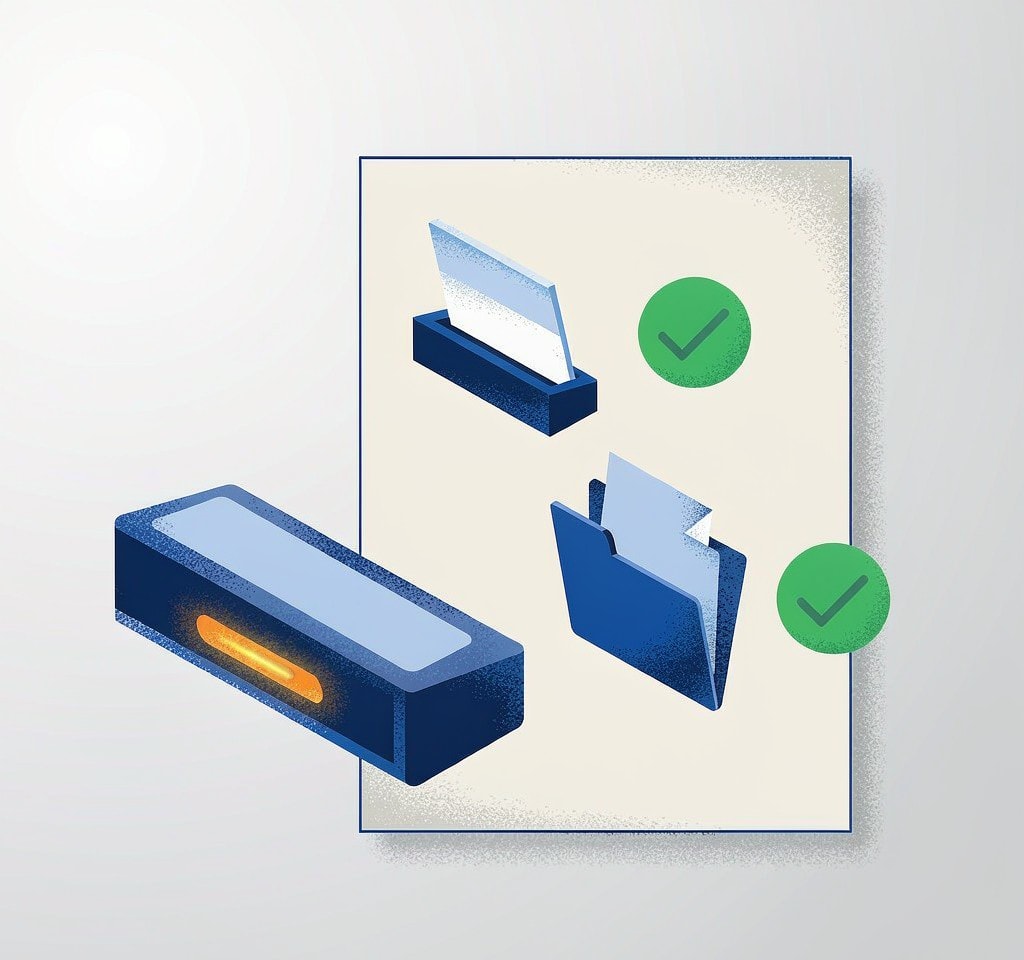 Two quick checks performed before running any scan on the card