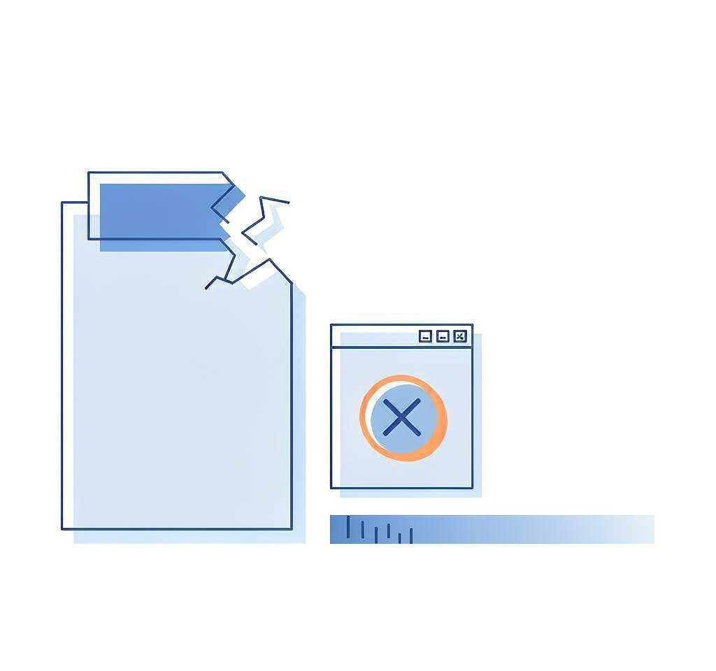 A damaged RAW file header preventing any application from reading the file