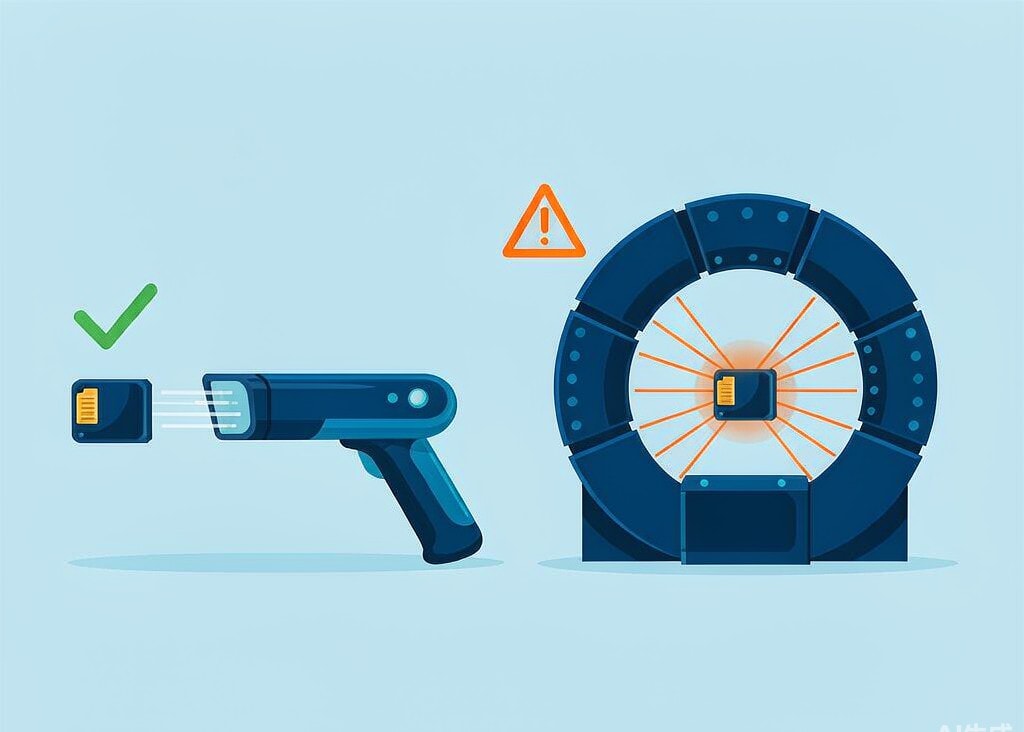 Handheld X-ray versus airport CT scanners: which one actually threatens camera cards