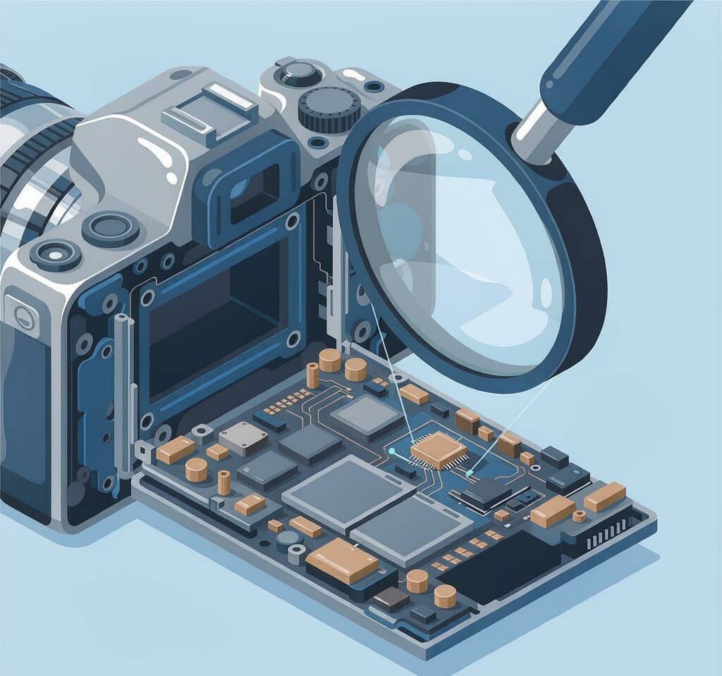 Soldered eMMC storage inside a camera that will not mount or boot