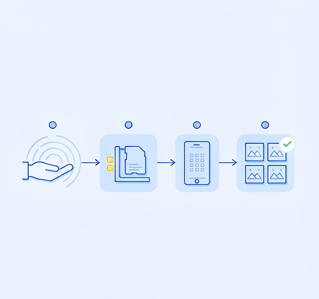 The recovery workflow for a Sony ARW and XAVC card
