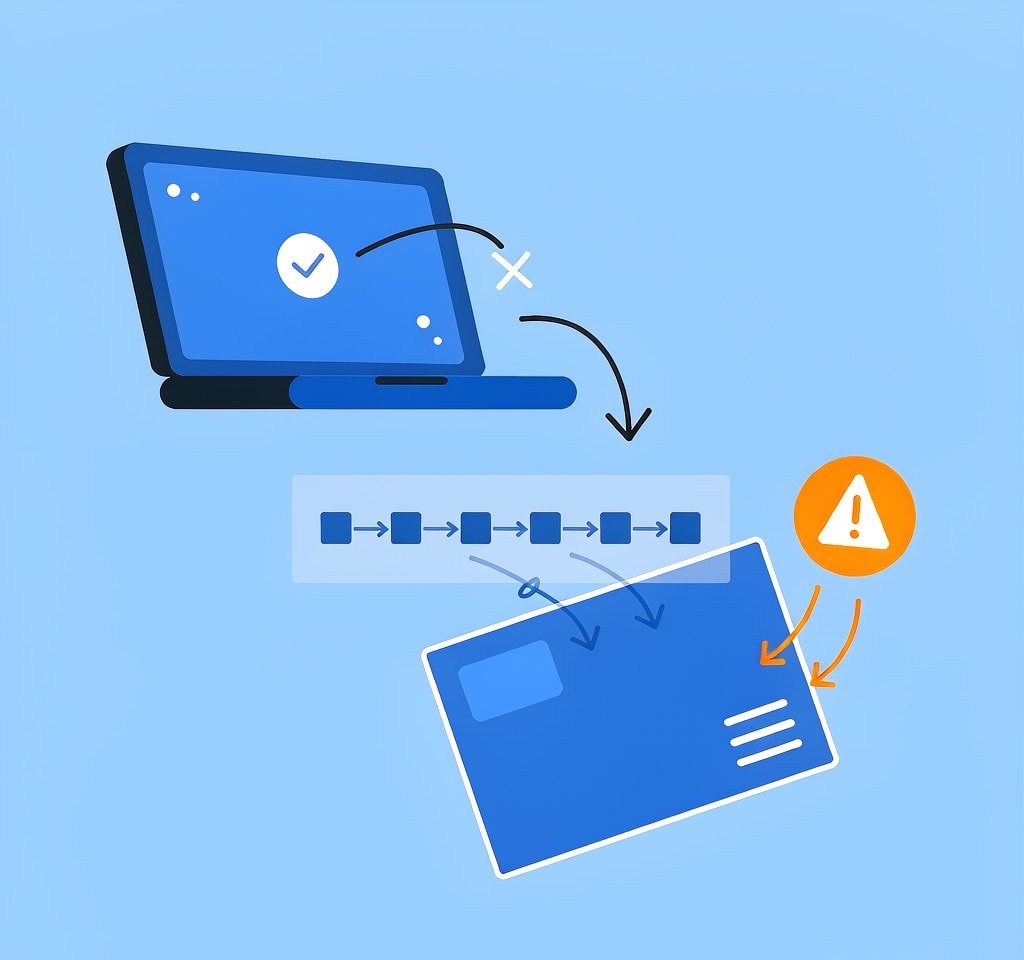 The newly copied file is safe while a write still pending on the card is at risk