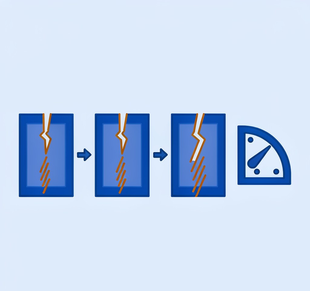 Repeated reinsertion widening a fracture instead of recovering the card