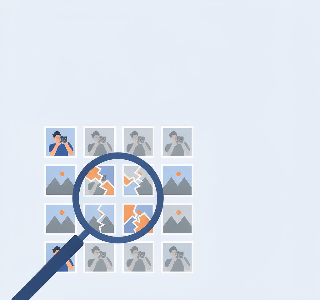 A fast batch scan of recovered thumbnails to spot failures at a glance